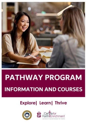 Centre for Faith Enrichment Pathway Program Booklet 2026