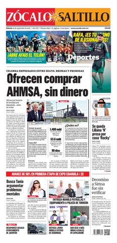 Saltillo 26 de septiembre de 2026
