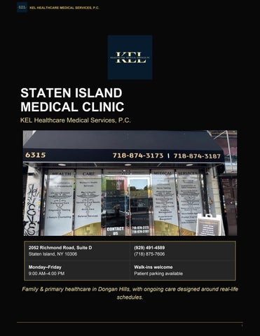Diagnostic Testing in Staten Island, NY  KEL Healthcare