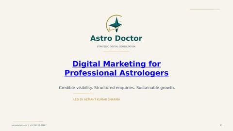 Building a Powerful Online Brand for Astrologers