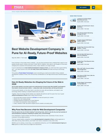 Best Website Development Company in Pune  Website Design & Development Services