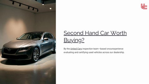 Second Hand Car Worth Buying