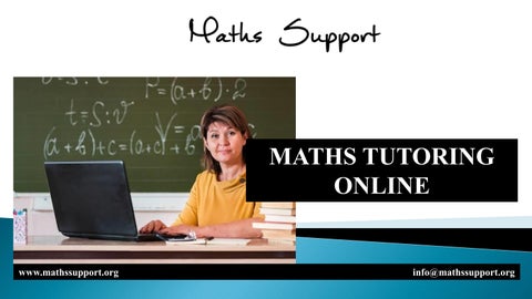 MATHS TUTORING ONLINE