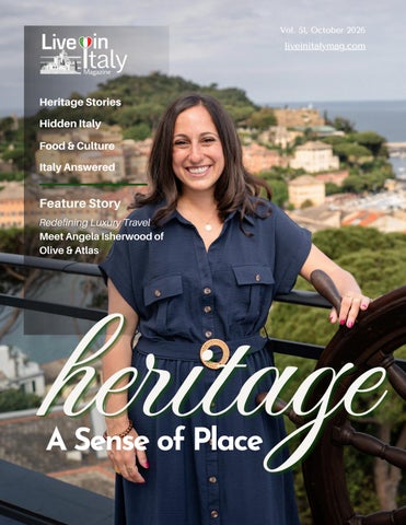 Heritage: A Sense of Place | Live in Italy Magazine | October 2026