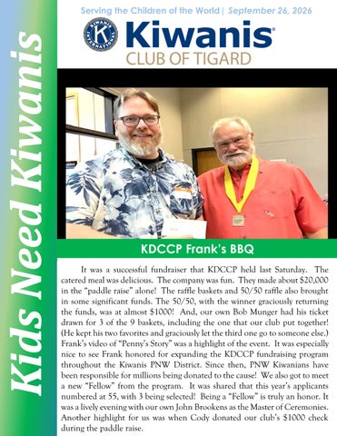 September 26, 2026 Newsletter
