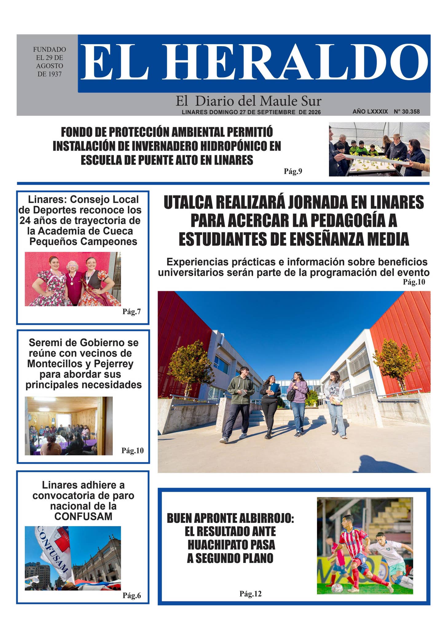 Domingo27 de septiembre 2026