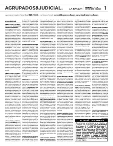 SUPLEMENTO - AGRUPADOS  - EDICIÓN 11.385