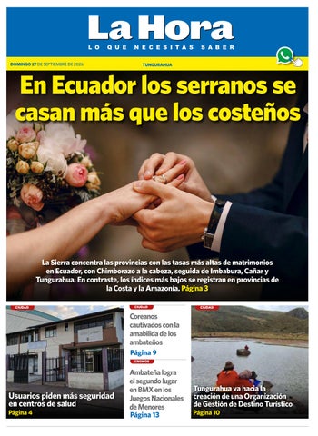 Tungurahua 27 de septiembre de 2026