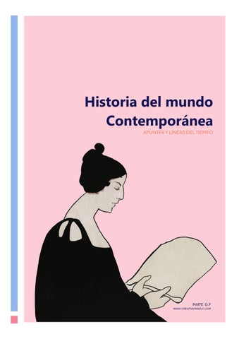 Apuntes Historia del mundo contemporáneo