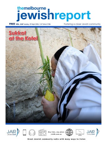 The Melbourne Jewish Report | September Edition 2026