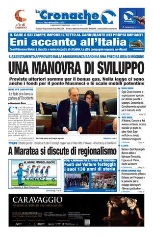 Cronache del 28 settembre 2026