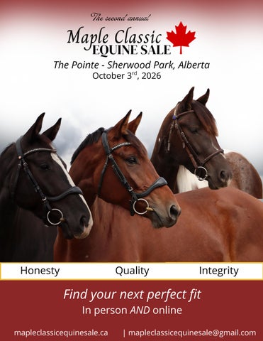 Maple Classic Equine Second Annual Sale - The Pointe, Sherwood Park, AB
