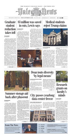 Yale Daily News — September 25, 2026