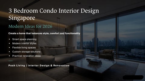 Modern 3 Bedroom Condo Interior Design Ideas
