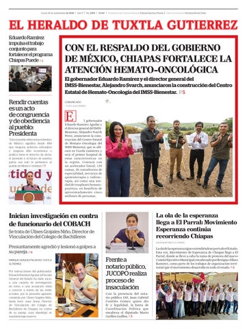 El Heraldo de Tuxtla Gutierrez 28 de Septiembre 2026