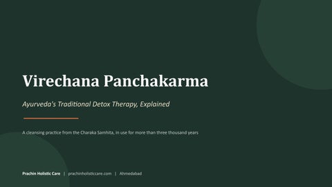 Virechana Therapy in Ahmedabad | Ayurvedic Panchakarma Treatment