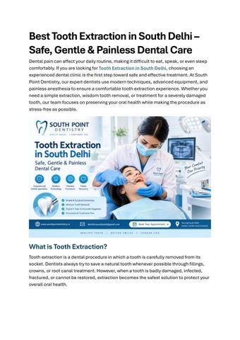Best Tooth Extraction in South Delhi