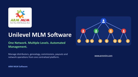 Unilevel MLM Software | ARM MLM