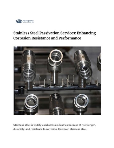 Stainless Steel Passivation Services for Corrosion Protection