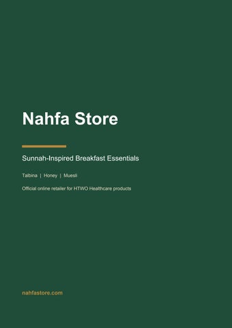 Nahfa Store - official online retailer for HTWO Healthcare