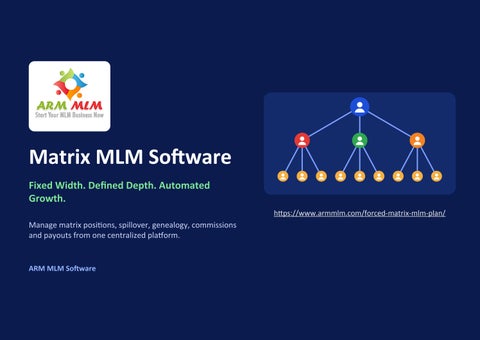 Matrix MLM Software | ARM MLM