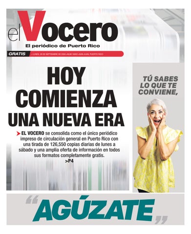 EL VOCERO | Edición lunes, 28 de septiembre de 2026 