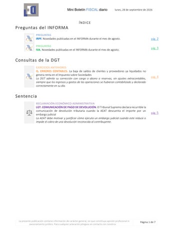 Mini Boletín FISCAL 28/09/2026 - www.gabinetedelaorden.com