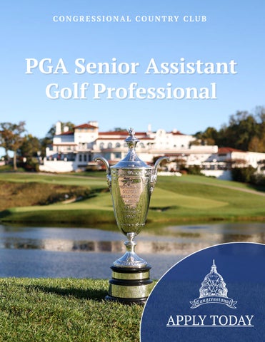 2026 PGA Senior Assistant Golf Professional