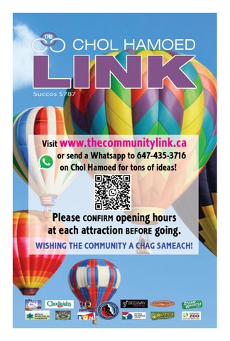 The Community Link Toronto, Chol Hamoed Succos2026