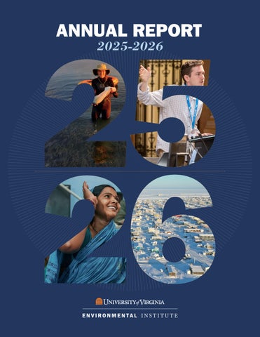 UVA Environmental Institute 2025-2026 Annual Report (single page)