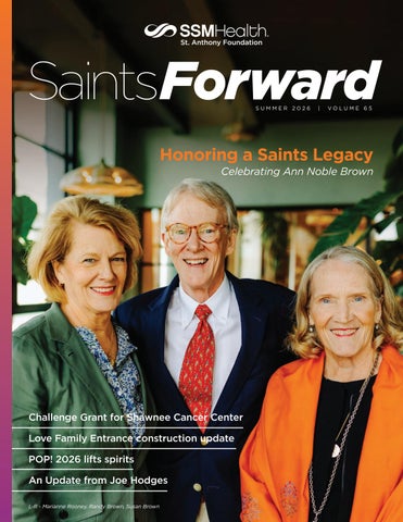 SSM Health St. Anthony Foundation SaintsForward Newsletter Summer 2026