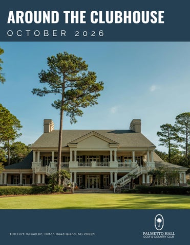 October 2026 Palmetto Hall Newsletter 