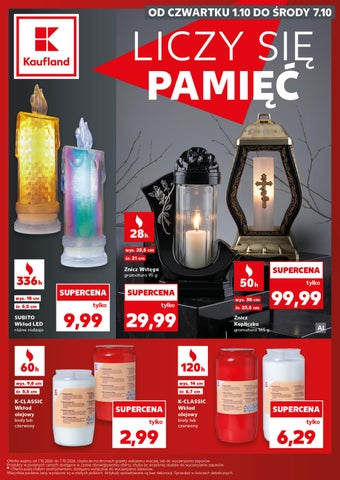 Kaufland gazetka Znicze od 1.10 do 7.10.2026