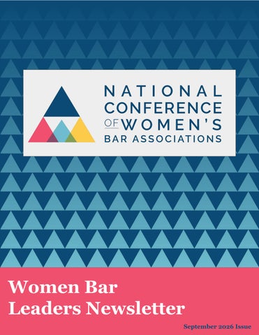 Fall 2026 NCWBA Women Bar Leaders Newsletter