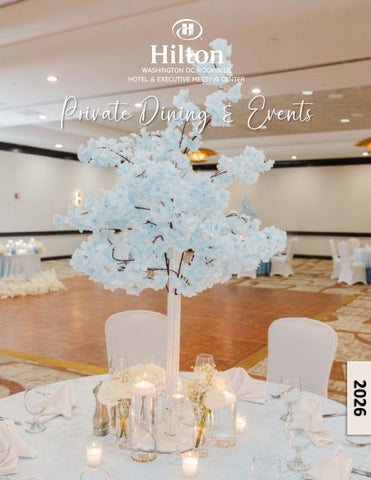 Hilton Rockville Washington DC Private Dining and Event Menus