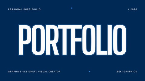 Blue Minimalist Portfolio Photographer Presentation