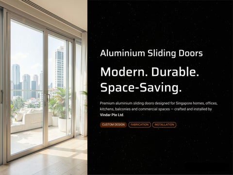 Aluminium Sliding Doors for Modern Singapore Spaces