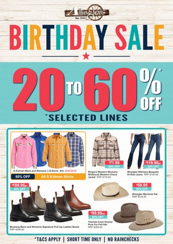 2026 Sept | Allingtons Birthday Sale