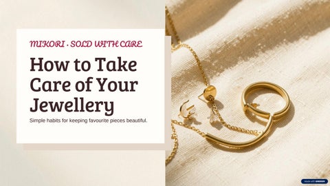 Minimal jewellery