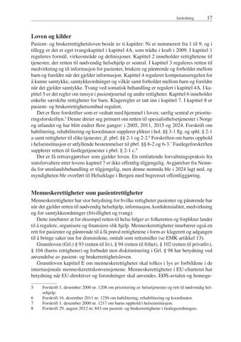 Pasient- og brukerrettighetsloven: Lovkommentar 第 17 页