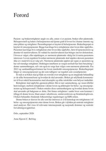 Pasient- og brukerrettighetsloven: Lovkommentar 第 5 页