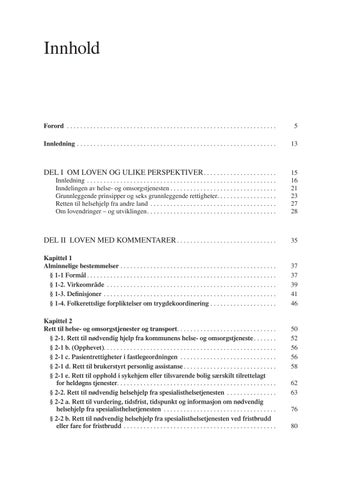 Pasient- og brukerrettighetsloven: Lovkommentar 第 7 页