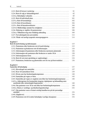 Pasient- og brukerrettighetsloven: Lovkommentar 第 8 页