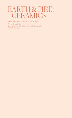 Earth × Fire: Ceramics | 23.10.2026 第 3 页