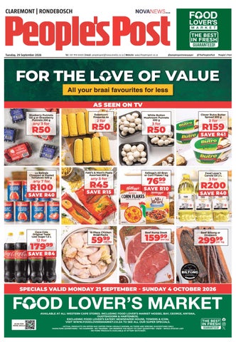 People’s Post Claremont/Rondebosch E-edition 29 September 2026