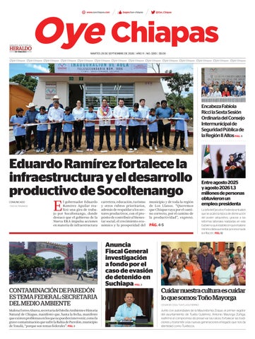 Oye Chiapas 29 de Septiembre de 2026