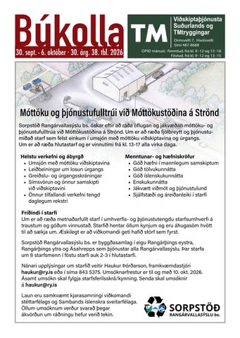 Búkolla 30. sept- 6.október 2026
