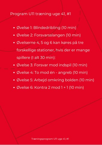 Træningsprogram U11 uge 41, _1