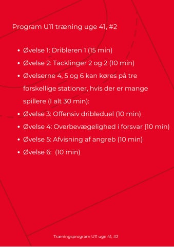 Træningsprogram U11 uge 41, _2
