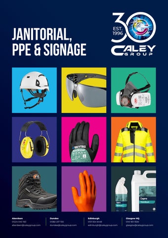 The Caley Group - Janitorial, PPE × Signage - V2026.9 第 1 页